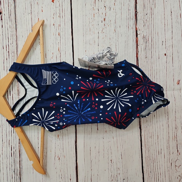 NWT Girls Child Small GK Elite Team USA Leotard - Picture 2 of 16
